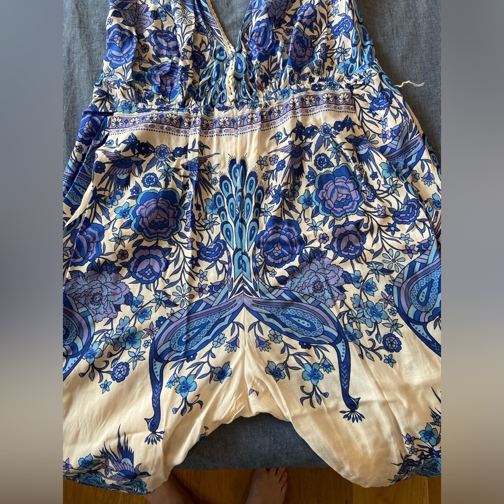 Spell Designs Hotel Paradiso Jumpsuit in Bluebird Size Small - Picture 4 of 15